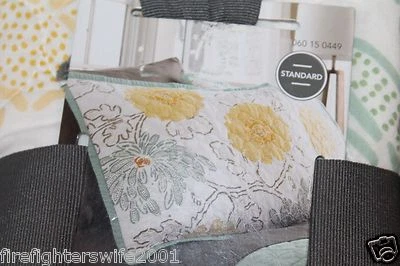 Umbral Aqua Amarillo Floral Falsa Estándar - Una farsa - Nuevo #88 Foto 1 de 4