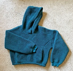 Gilly Hicks Women's Pullover Dark Green Fleece/Hooded/Kangaroo Pocket-Size M - Picture 1 of 10