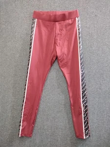 GUESS Women's Small Lilac With Black Side Logo Pull On Leggings - Picture 1 of 9