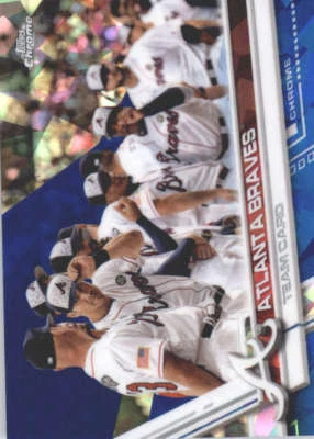 ATLANTA BRAVES 2017 TOPPS CHROME SAPPHIRE EDITION #572 ONLY 250 MADE - Image 1 of 2