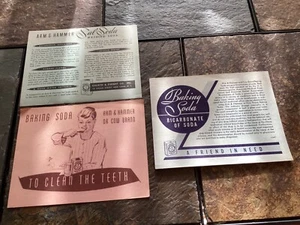 1940s Arm & Hammer Baking Soda Ad Cards, Sal Soda, Clean Teeth - Picture 1 of 2