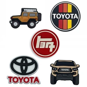 CH4X4 5 Pcs Combo Shoe Charm for Toyota enthusiasts – (5 Pcs – Beige Tacoma) - Picture 1 of 4