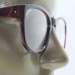 Lesebrille traditionell Retro Büro Gestell Burgund Rot Braun +1,50 Gläser - Bild 1 von 4