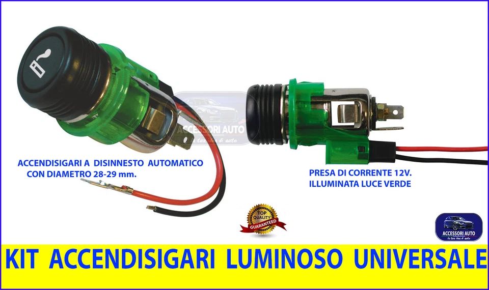 ACCENDISIGARI KIT ACCENDI SIGARI LUMINOSO per FIAT Panda 141 dal 1986 al 2003 - Immagine 1 di 1