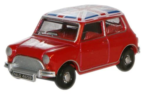 Modellino auto scala 1:76 AUSTIN MINI REDUNION JACK diecast modellismo statico - Immagine 1 di 1