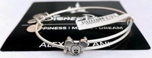 NUEVO Brazalete Plateado Deslizante Icono de Mickey Mouse Parques Disney - Imagen 1 de 3
