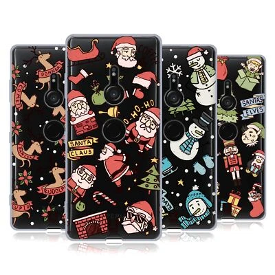 ДИЗАЙН ЧЕХЛОВ ДЛЯ ГОЛОВЫ CHRISTMAS DOODLES МЯГКИЙ ГЕЛЕВЫЙ ЧЕХОЛ ДЛЯ ТЕЛЕФОНОВ SONY 1 - Изображение 1 из 4