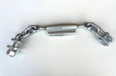 Spannschloss Kette M16 x 2mm Stabilisatorketten Unterlenker Länger 450-530mm F - Bild 1 von 2