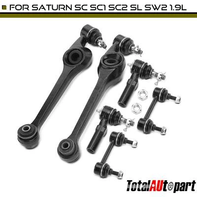 6x Brazo de control Barra estabilizadora Enlace Barra Tie Rod Extrem para Saturn SC SC1 SC2 SL Delantero Foto 1 de 4