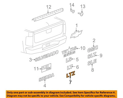 Placa de identificación insignia emblema guardabarros GM OEM 15925503 Foto 1 de 2