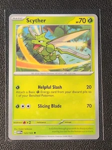 Scyther 123/165 Pokemon card SV 151 uncommon NM - Imagen 1 de 1