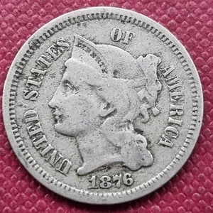 1876 Three Cent Nickel 3c Better Grade #53895 - Picture 1 of 2