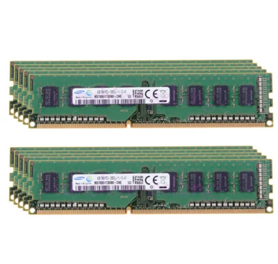 10X 4GB Samsung 1Rx8 PC3-12800 DDR3 1600Mhz 240Pin Desktop Memory Low Density ￥3 - Image 1 of 4