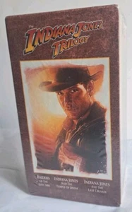 The Indiana Jones Trilogy VHS Box Set Factory Sealed Harrison Ford Sean Connery - Picture 1 of 9