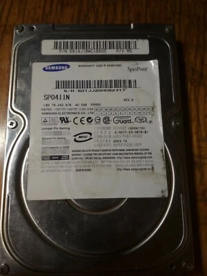Samsung Spintpoint SP0411N 40GB Internal 7200RPM 3.5" (SP0411N) HDD - Image 1 of 4
