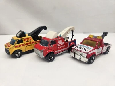 Lot Of 3 Vintage Matchbox Superfast Breakdown Van GMC Wrecker - Image 1 of 4