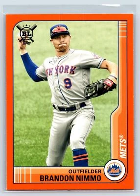 Brandon Nimmo 2021 Topps Big League Orange New York Mets #230 - Image 1 of 2