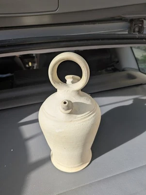 Grand Botijo / Càntir Ancien en Terre Cuite Naturelle (33 cm) - Rafraîchisseur - Photo 1/4