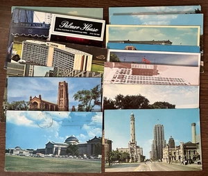 Lot of 19 Illinois IL Chrome Postcards ~ Posted & Unposted - Picture 1 of 21