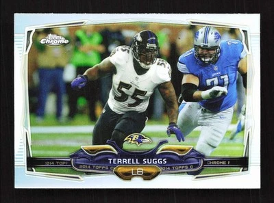 2014 Topps cromo refractor Terrell Suggs Baltimore Ravens #37 Foto 1 de 2