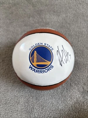 Logotipo assinado por Andre Iguodala Mini Warriors basquete PSA DNA certificado de autenticidade autografado - Imagem 1 de 2