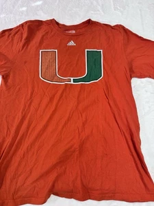 Miami Hurricanes Adidas Kurzarm Gr. Large  - Bild 1 von 5