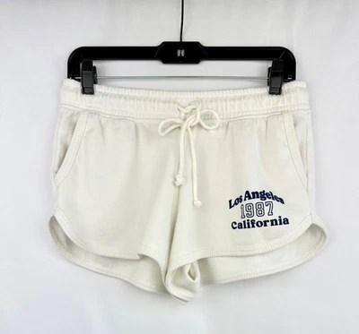Pantalones Cortos Aeropostale Dolphin Mujer M Bolsillos Blanco Los Ángeles California 1987 Foto 1 de 4