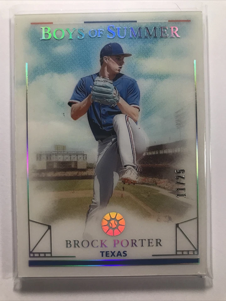 Brock Porter 2024 Boys Of Summer Card #31 ROOKIE RC PARALLEL SSP RANGERS /25 - Image 1 of 2