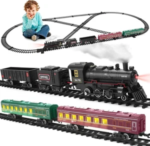 Tren electrico vapor con humo luces sonido vias regalo ninos ninas completo - Picture 1 of 12