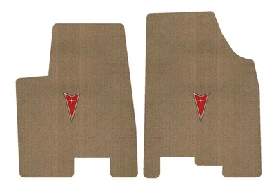 Lloyd Berber Front Carpet Mats for '99-04 Pontiac Montana w/Pontiac Emblem Logo - Image 1 of 4