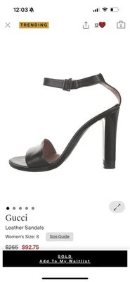 Gucci Sandals Size 7.5 Made in Italy - Image 1 of 4