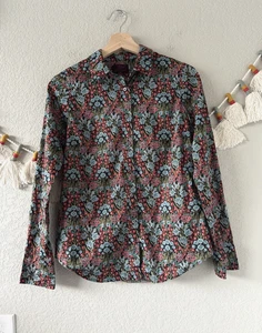 J. Crew Perfect Shirt In Liberty London Primrose Floral Button Down Feminine 4 - Picture 1 of 6