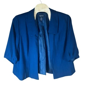 Maggie Barnes Navy Blue Swing Blazer 3X Plus Size Business Freizeit - Bild 1 von 3