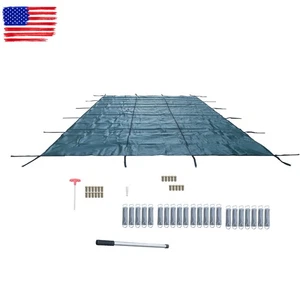 18x32FT Swimming Pool Safety Cover Rectangular for Underground & Inground Pool - Picture 1 of 11