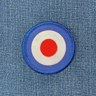 Mod Target Patch - Embroidered British Subculture Badge 2.5" (Iron On) - Image 1 of 2