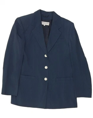 ARMATA DI MARE Womens Blazer Jacket IT 46 Large Navy Blue Pinstripe DU35 - Image 1 of 3
