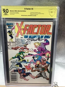 X-FACTOR 5 CBCS 9.0 PRIMERA APLICACIÓN APOCALYPSE COMIC 1986 FIRMADO QUIOSCO JIM SHOOTER - Imagen 1 de 2