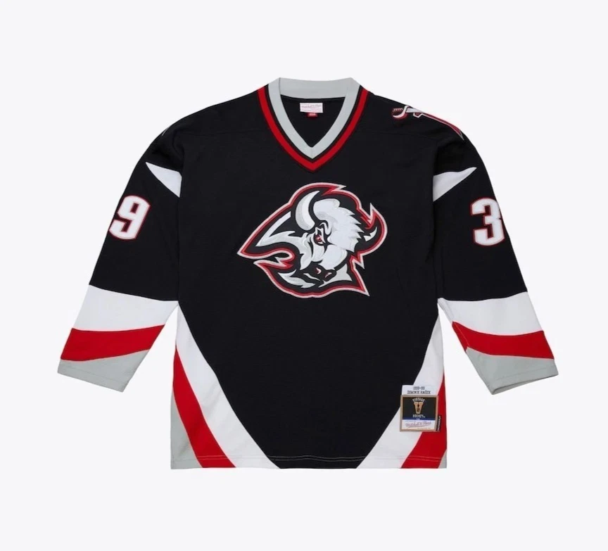 Camiseta deportiva de hockey Mitchell Ness Buffalo Sabres 39 199899 para hombre tallas 225 G1N Foto 1 de 4