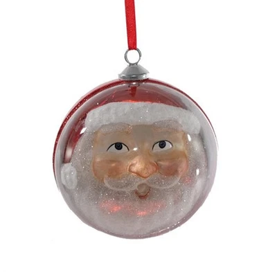 Katherine's Collection Santa Face Christmas Ball Ornament - Image 1 of 4
