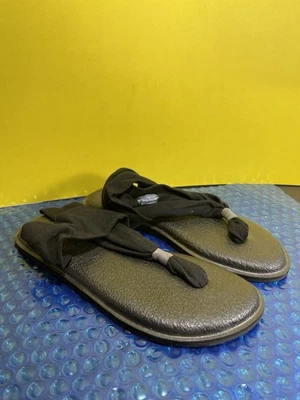 Sanuk Talla 8 Yoga Sling 2 Negro Yoga Mat Sandalias Mujer Nuevas Foto 1 de 4
