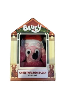 Bluey Christmas New Series 1 Coco with Santa Hat 4 inch Mini Clip-On Plush - Picture 1 of 3