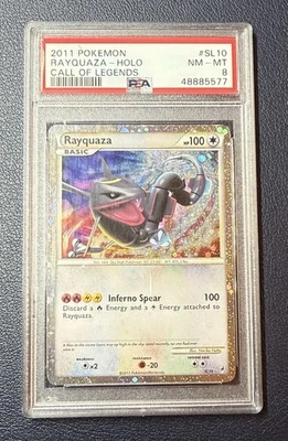 2011 Pokemon Shiny Rayquaza Call of Legends Secret Rare Holo #SL10 PSA 8 - Image 1 of 2