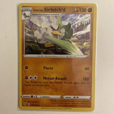 Galarian Sirfetch'd - (Cracked Ice holo) 098/189 Deck Exclusives Holo - Image 1 of 2