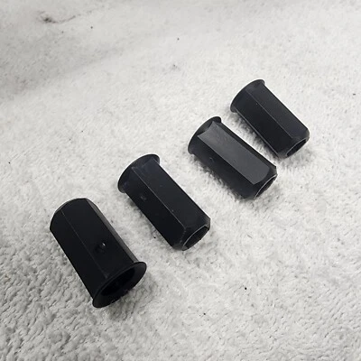 97-99 CADILLAC DEVILLE REAR TRUNK UPPER CARPET SECURING NUTS SET OF 4 OEM BLACK - Image 1 of 4
