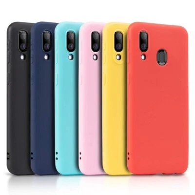 COVER + PELLICOLA VETRO PER SAMSUNG GALAXY A20e CUSTODIA IN SILICONE MORBIDO TPU - Immagine 1 di 4