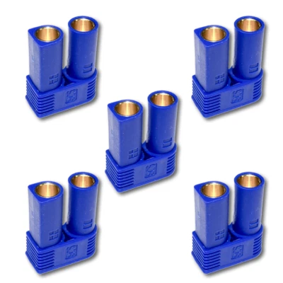 ✅ 5x Stück EC5 5mm Female Hochstromstecker Stecker Goldstecker bis 120A RC ✅ - Bild 1 von 4