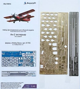 Microdesign 048044 Detalle Fotograbado para An-2. Exterior (Hobby Boss 81705) 1/48 - Imagen 1 de 17