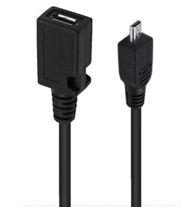 USB 8 Pin Mini B to Micro USB Data Sync Charge Cable | Male to Female | 0.3m - Picture 1 of 7