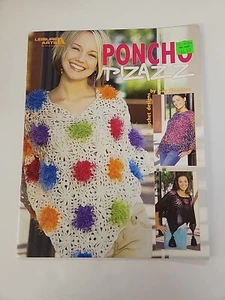 PONCHO PIZAZZ ~ 4 DESIGNS TO CROCHET ~ Leisure Arts Leaflet #3890 - Picture 1 of 2
