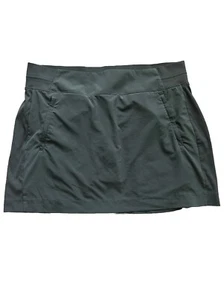 Athleta Skort Women Sz 18 Brooklyn Golf Tennis Pickleball Casual Olive NICE! - Picture 1 of 10